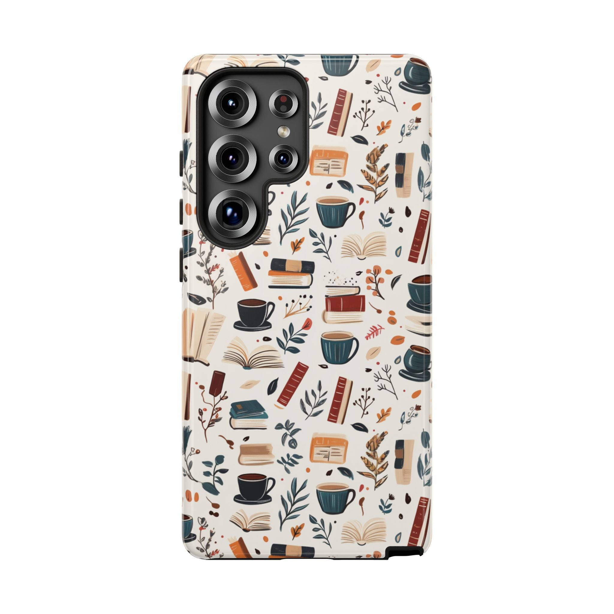 Cozy Books and Coffee Samsung Phone Case
