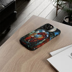 Load image into Gallery viewer, Stained Glass Effect iPhone Tough Case, Dragon Mother Phone Case
