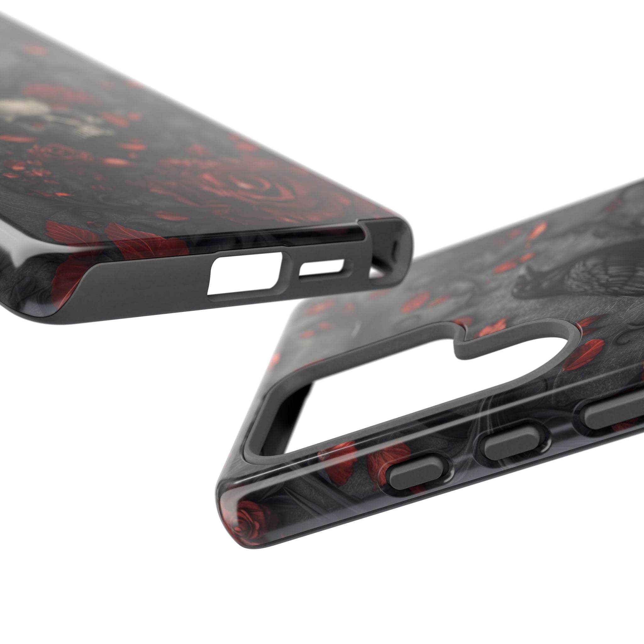 Gothic Raven & Skull Samsung Phone Case