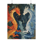 Load image into Gallery viewer, Dragon Wall Art, Fantasy Poster, Fantasy Art Print, Matte Vertical Poster, Gamer Gifts, Fantasy Gifts
