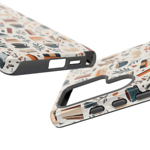 Cozy Books and Coffee Samsung Phone Case