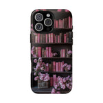 Load image into Gallery viewer, Pink Books iPhone Tough Case, Bookish Phone Case
