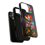 Load image into Gallery viewer, Stained Glass Effect iPhone Tough Case, Floral Phone Case
