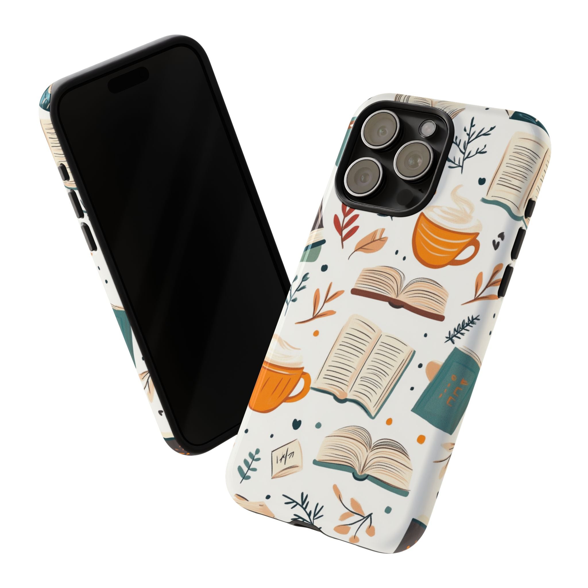 Fall Cozy Coffee and Books iPhone Case