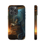 Load image into Gallery viewer, Book Dragon iPhone Tough Case, Fantasy Phone Case, Bookish Phone Case
