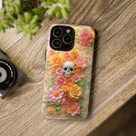 Load image into Gallery viewer, Flowers &amp; Skull Cute iPhone Case
