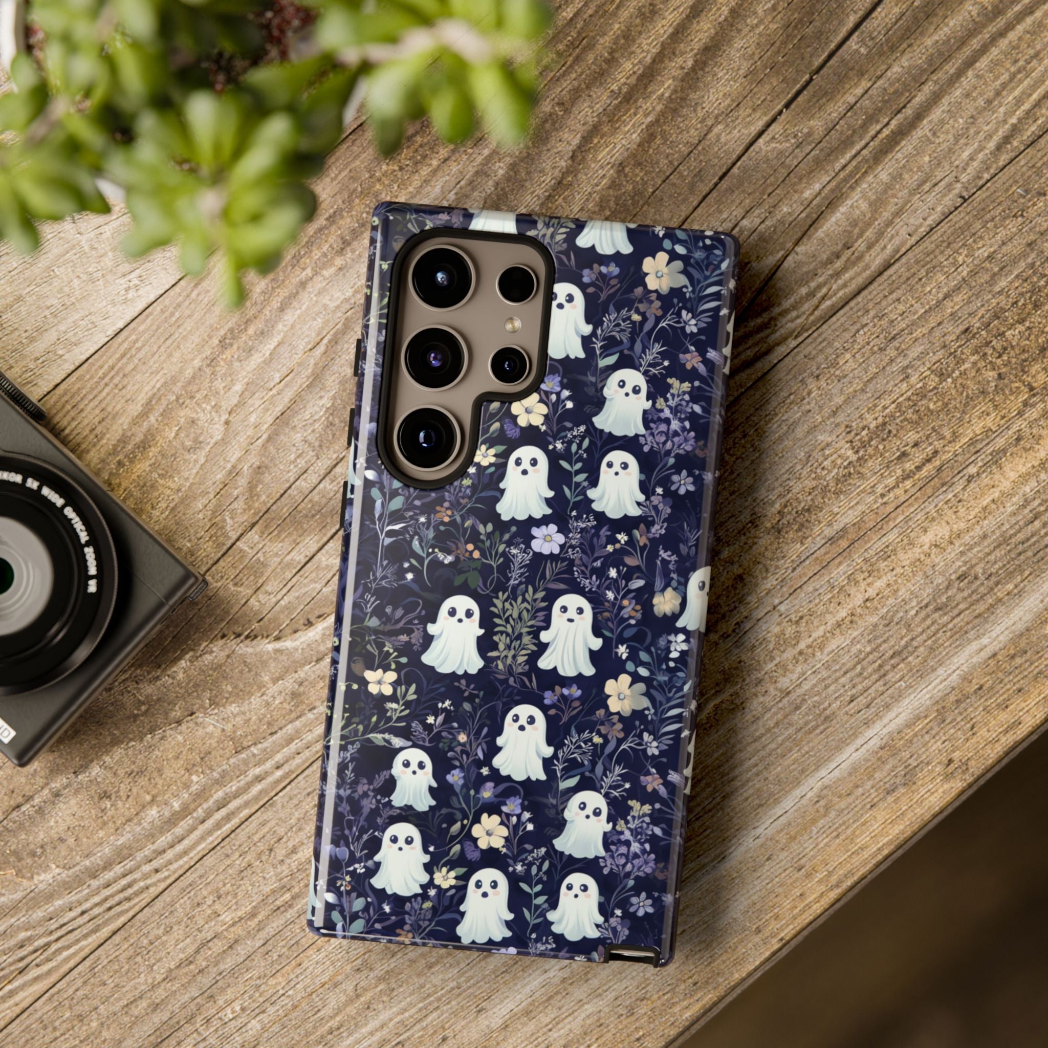 Ghosts and Flowers Cute Samsung Phone Case