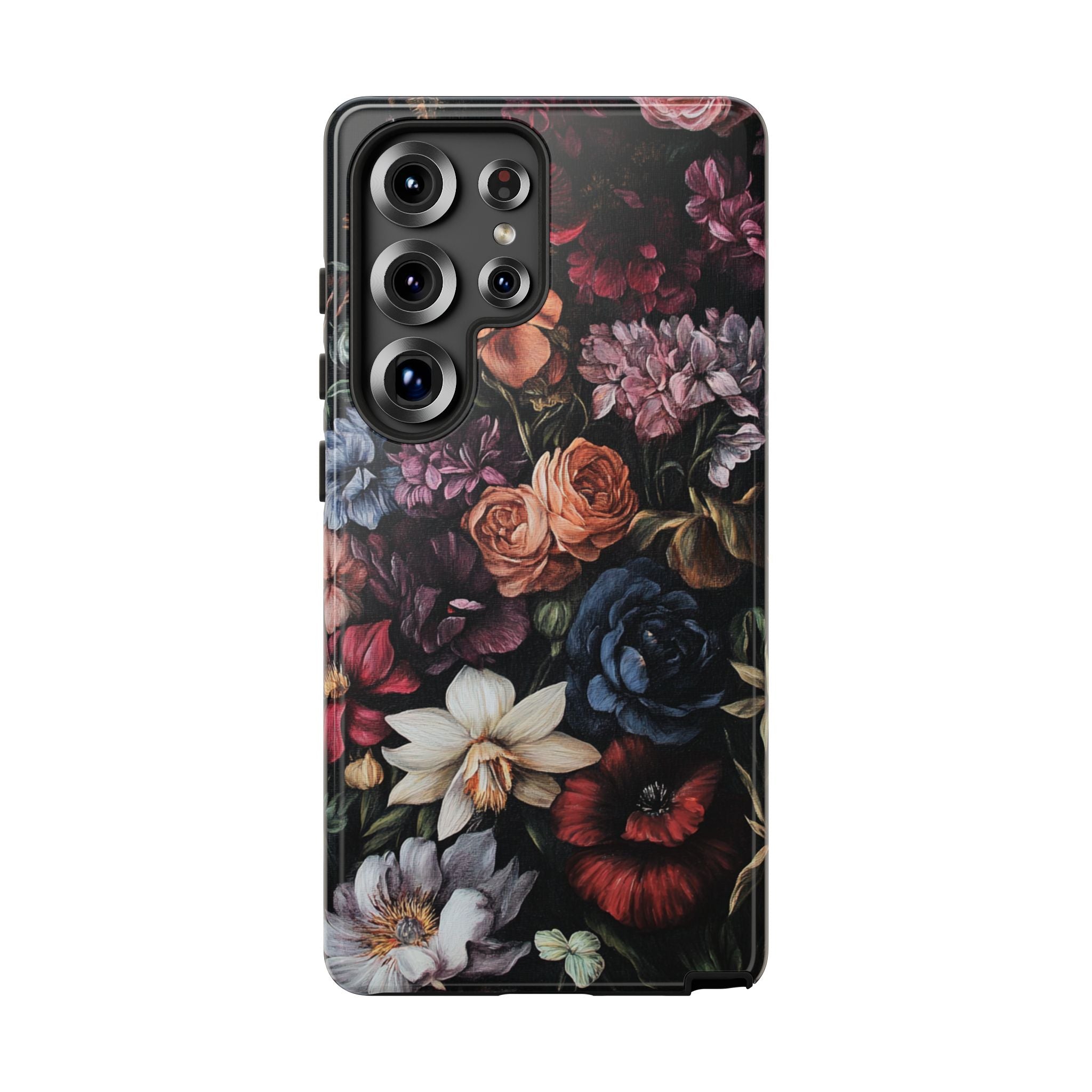 Dark Floral Samsung Phone Case