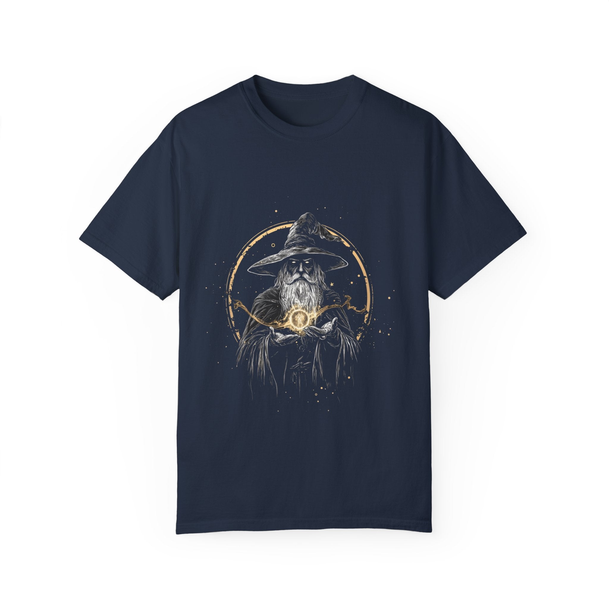 Celestial Sorcerer Wizard Tee, Comfort Colors 1717, Fantasy T-Shirt, Wizard T-Shirt