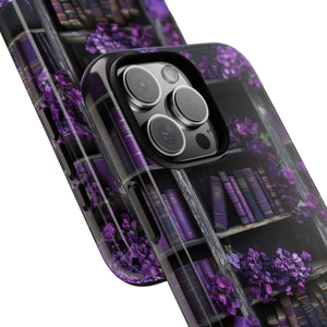 Gothic Purple Books iPhone Case