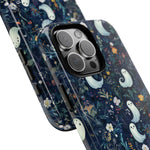 Load image into Gallery viewer, Ghosts &amp; Flowers Cute iPhone Case
