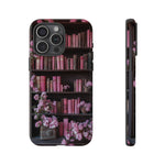 Load image into Gallery viewer, Pink Books iPhone Tough Case, Bookish Phone Case
