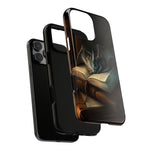 Load image into Gallery viewer, Baby Book Dragon iPhone Tough Case, Fantasy Phone Case, Bookish Phone Case
