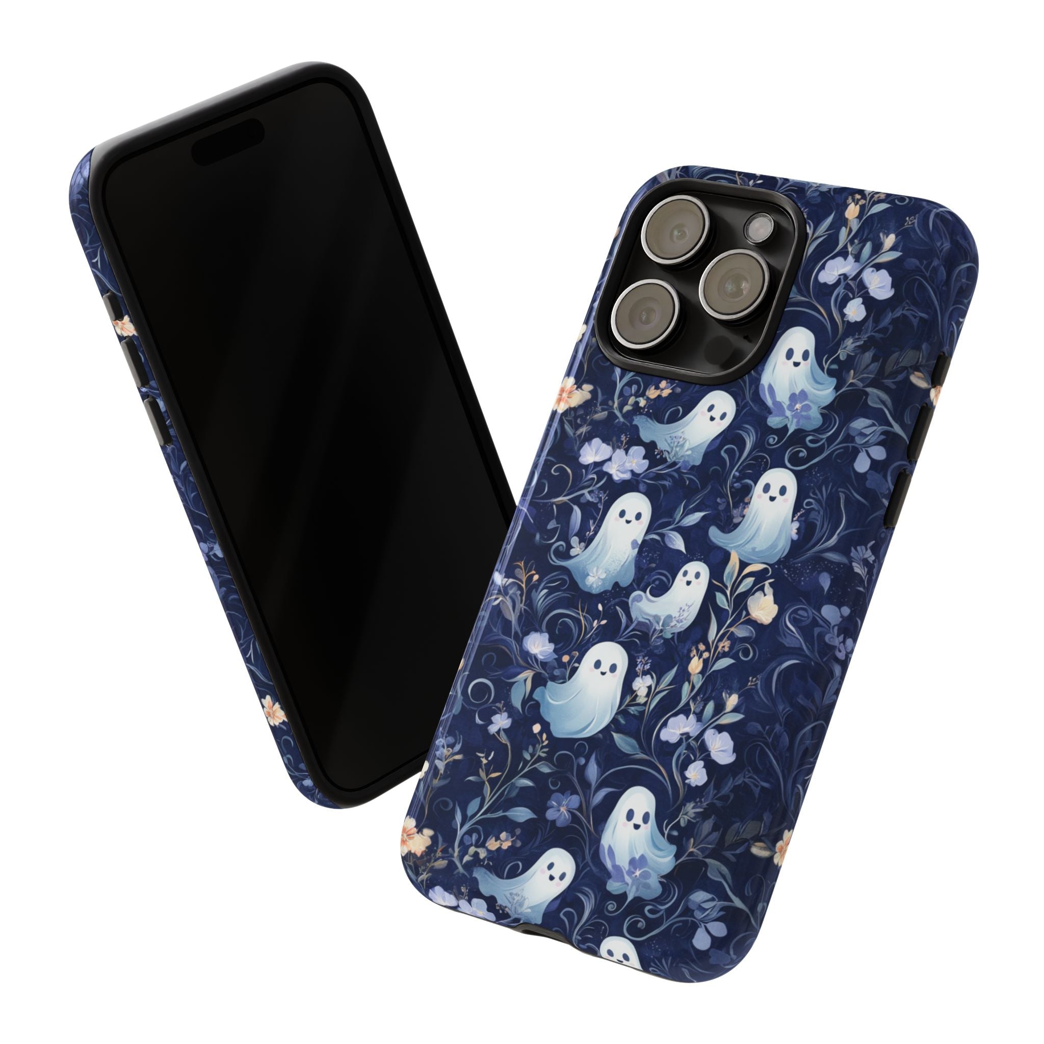 Ghosts & Flowers Cute iPhone Case