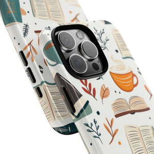 Fall Cozy Coffee and Books iPhone Case