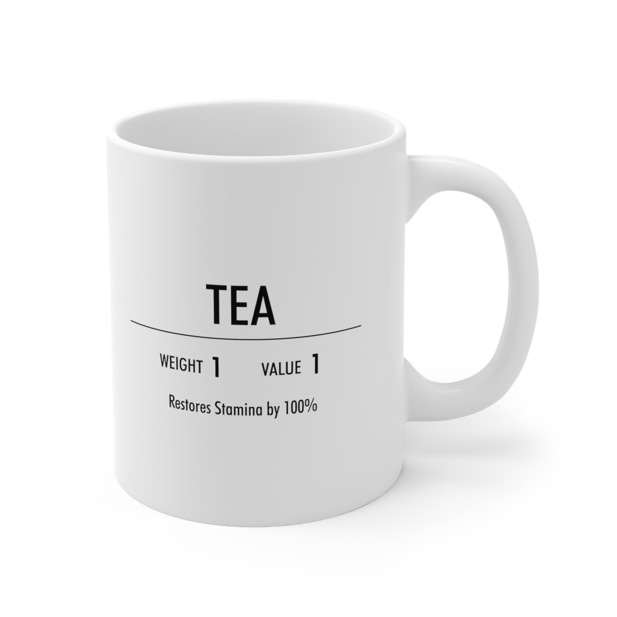 Tea Mug, 11oz, Skyrim Inspired, Gamer Mug, Gift for Gamer