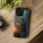 Load image into Gallery viewer, Book Dragon iPhone Tough Case, Fantasy Phone Case, Bookish Phone Case
