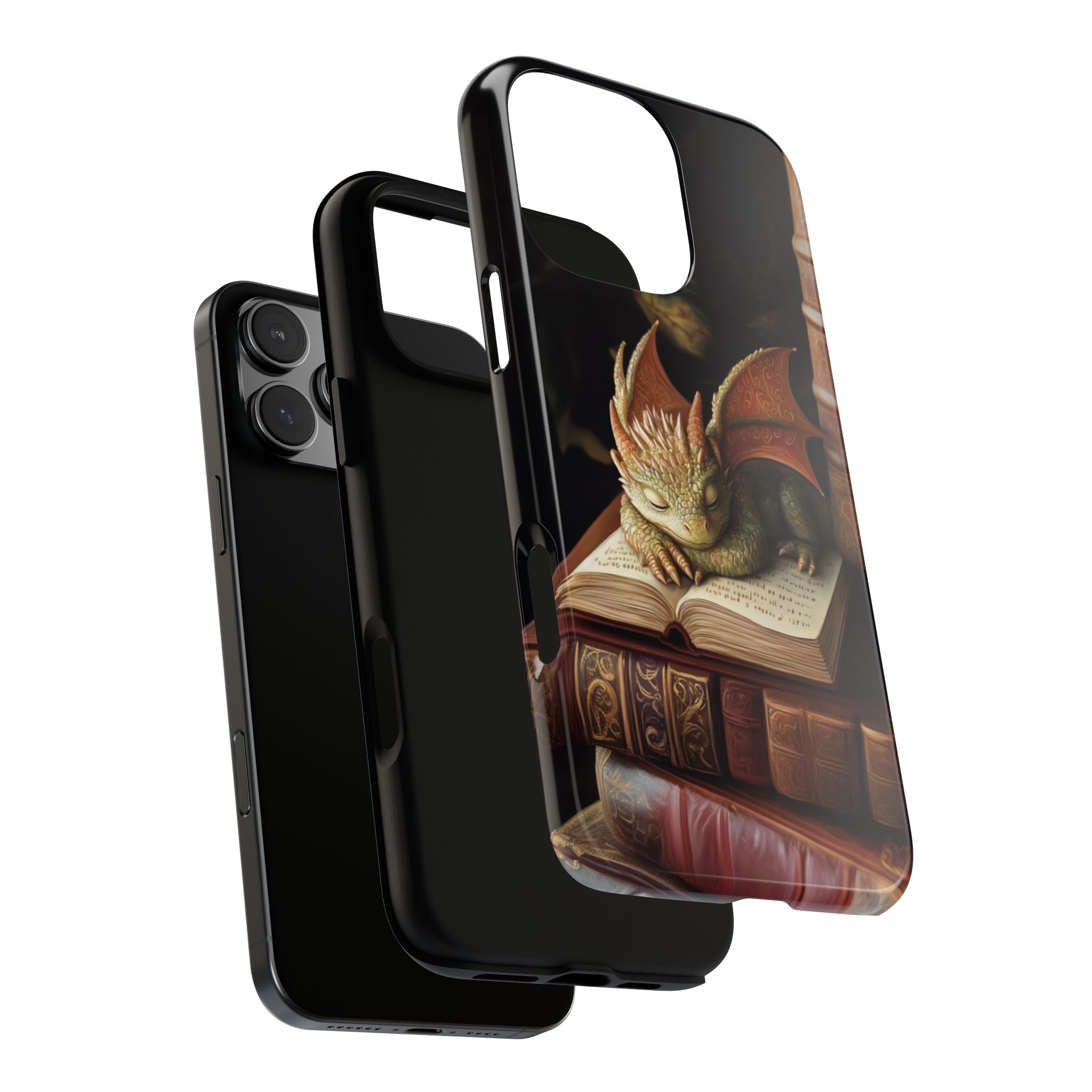 Baby Book Dragon iPhone Tough Case, Fantasy Phone Case, Bookish Phone Case