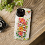 Load image into Gallery viewer, Flowers &amp; Skulls Cute iPhone Case
