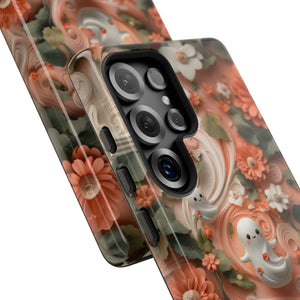 Ghosts and Flowers Cute Samsung Phone Case