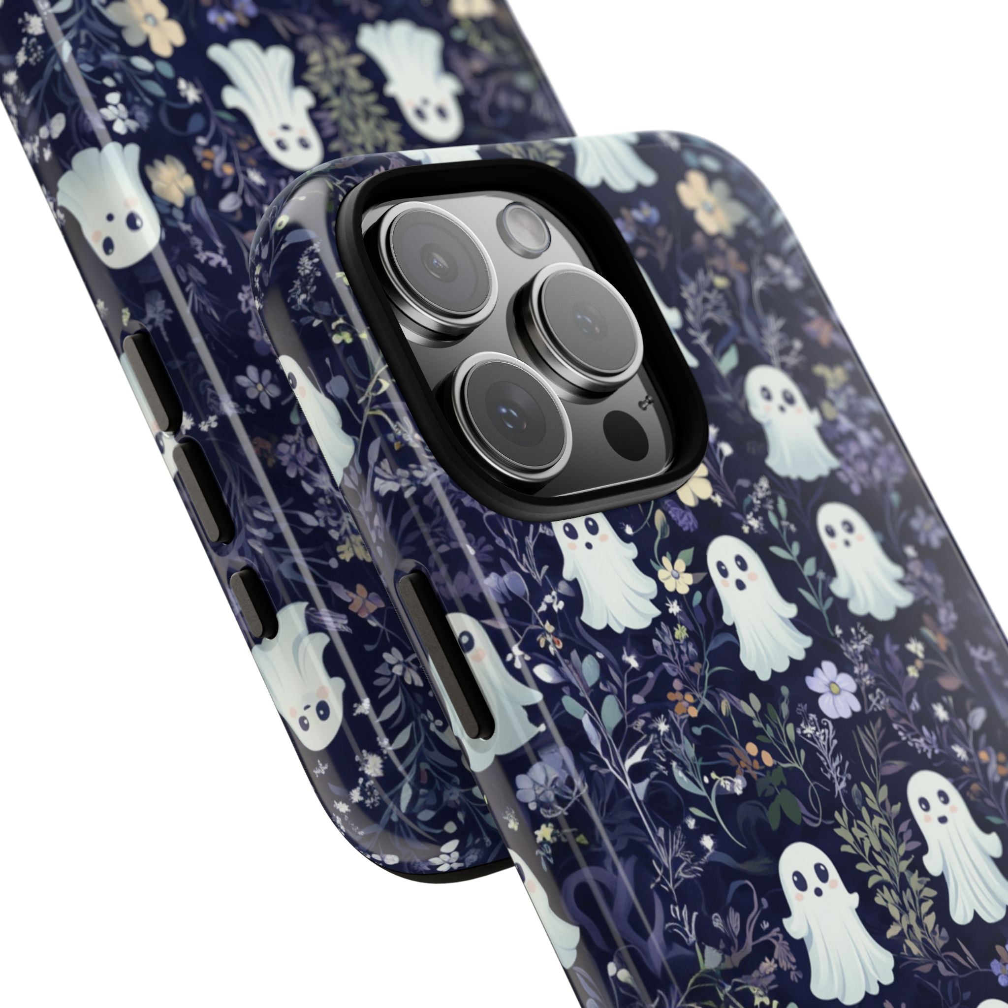 Ghosts & Flowers Cute iPhone Case