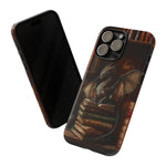 Load image into Gallery viewer, Book Dragon iPhone Tough Case, Fantasy Phone Case, Bookish Phone Case
