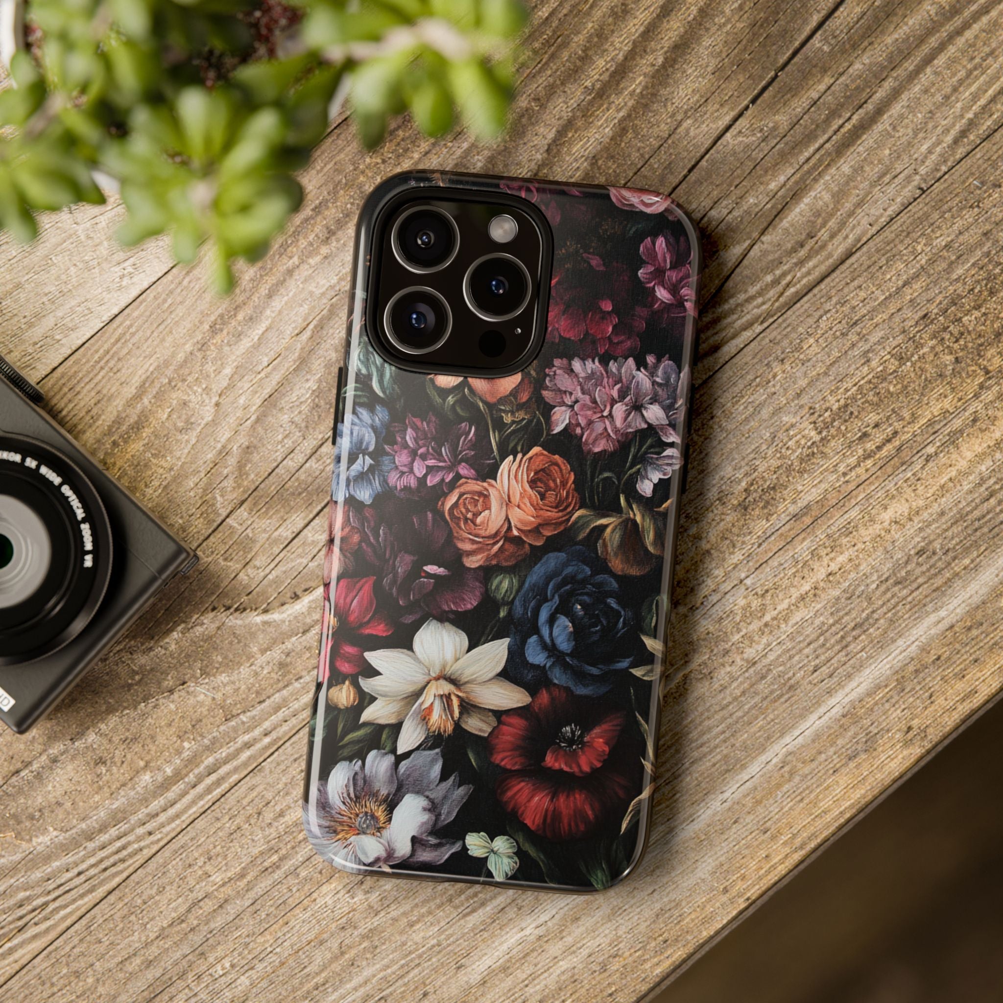 Dark Floral iPhone Case