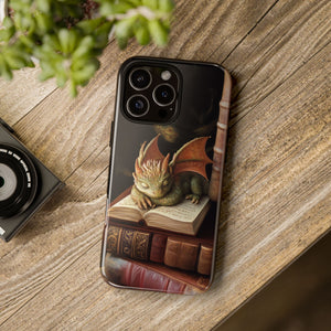 Baby Book Dragon iPhone Tough Case, Fantasy Phone Case, Bookish Phone Case