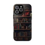 Load image into Gallery viewer, Bookshelf iPhone Tough Case, Fantasy Phone Case, Bookish Phone Case
