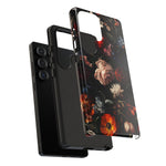 Load image into Gallery viewer, Dark Floral Samsung Phone Case
