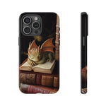Load image into Gallery viewer, Baby Book Dragon iPhone Tough Case, Fantasy Phone Case, Bookish Phone Case
