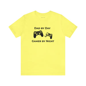 Dad by Day Gamer by Night T-Shirt | Gift for Gamers, Gamer Shirt, Nerdy Gifts, Gift for Dad