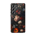 Load image into Gallery viewer, Dark Floral Samsung Phone Case
