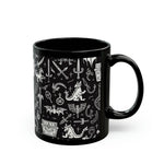 Load image into Gallery viewer, Dragon Treasure Fantasy Mug, 11oz, Gamer Coffee Cup, Fantasy Mug, Mug for Gamers
