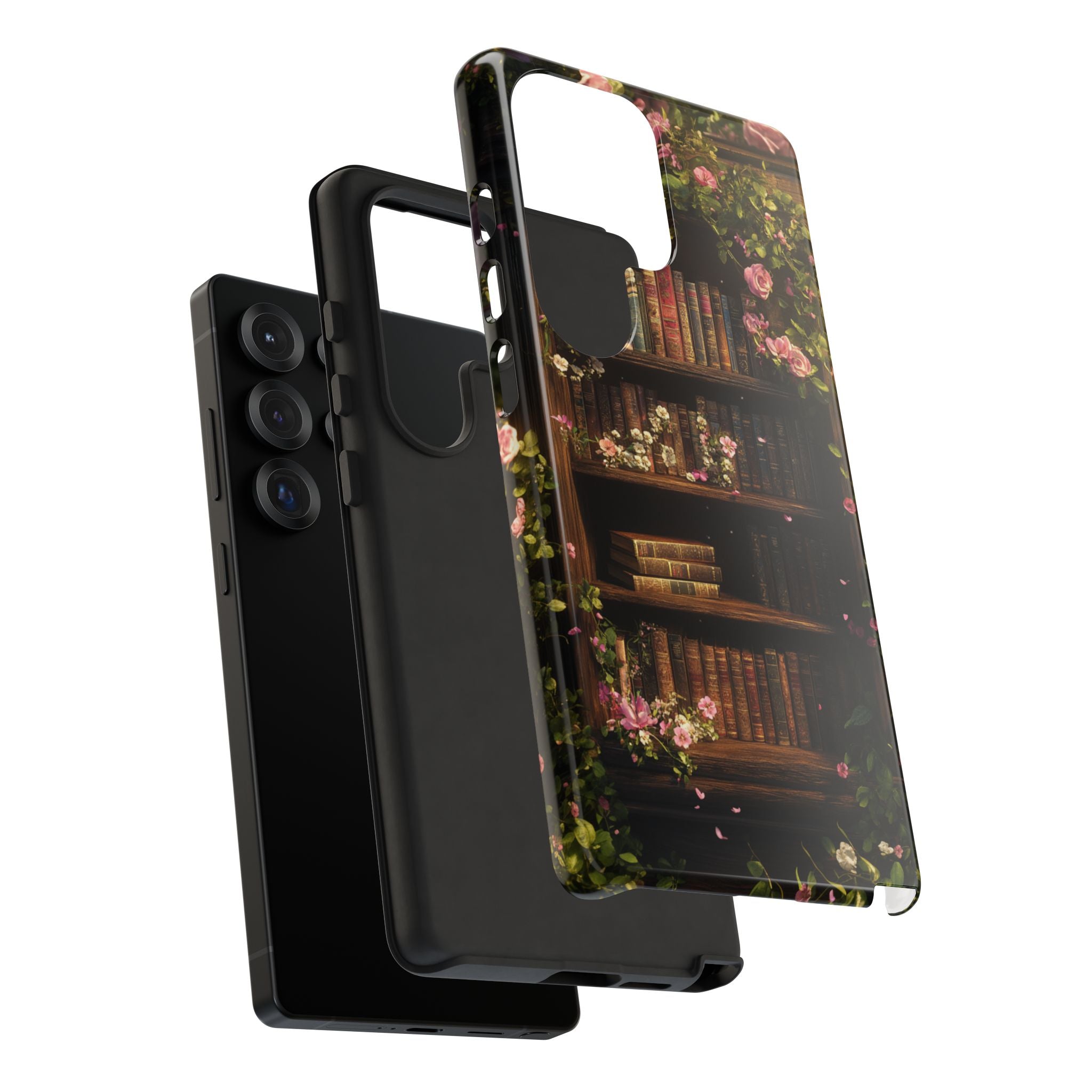 Floral Bookshelf Samsung Phone Case