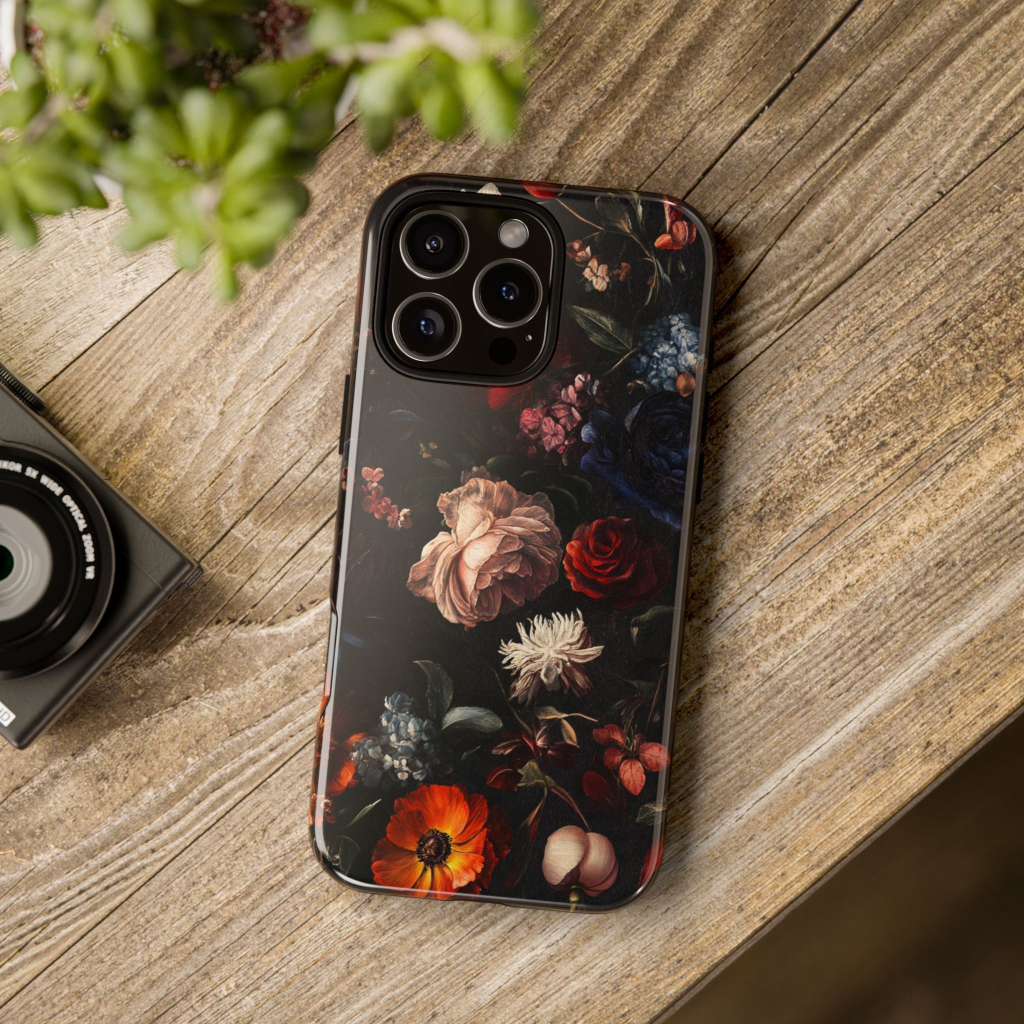 Dark Floral iPhone Case