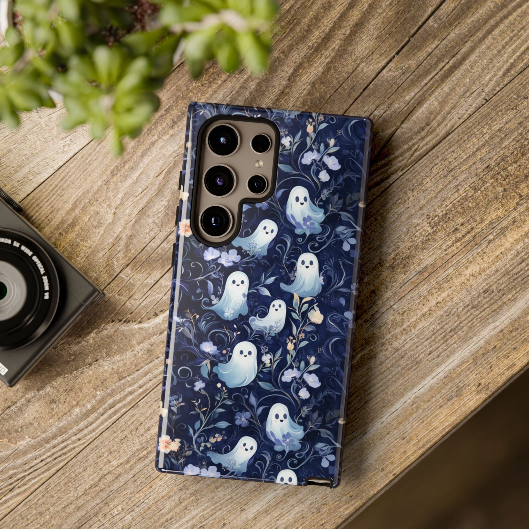 Ghosts and Flowers Cute Samsung Phone Case