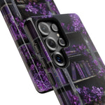 Load image into Gallery viewer, Purple Gothic Bookshelf Samsung Phone Case
