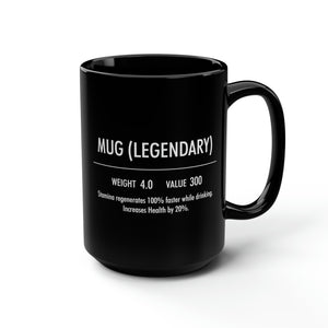 Mug (Legendary) Ceramic Mug, 15oz, Skyrim Inspired, Gift for Gamers, Nerdy Gift
