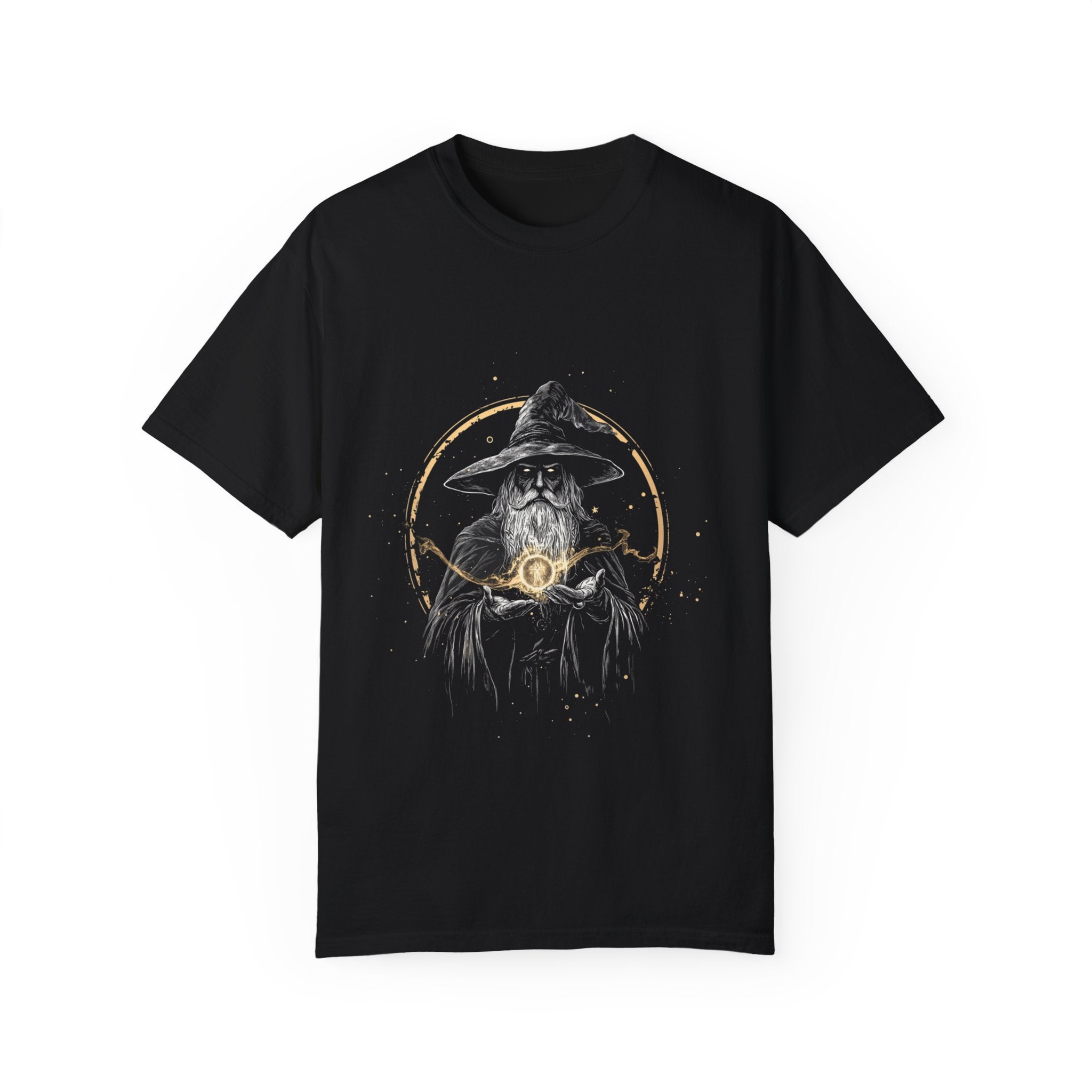 Celestial Sorcerer Wizard Tee, Comfort Colors 1717, Fantasy T-Shirt, Wizard T-Shirt