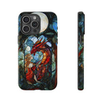 Load image into Gallery viewer, Stained Glass Effect iPhone Tough Case, Dragon Mother Phone Case

