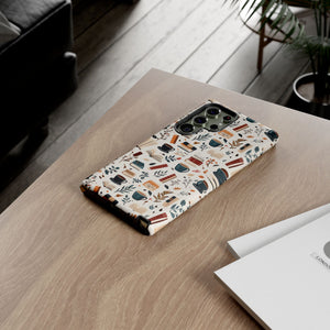 Cozy Books and Coffee Samsung Phone Case