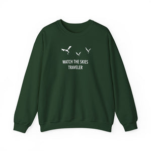 Watch the Skies Traveler Crewneck Sweatshirt, Gamer Sweatshirt, Gift for Gamers