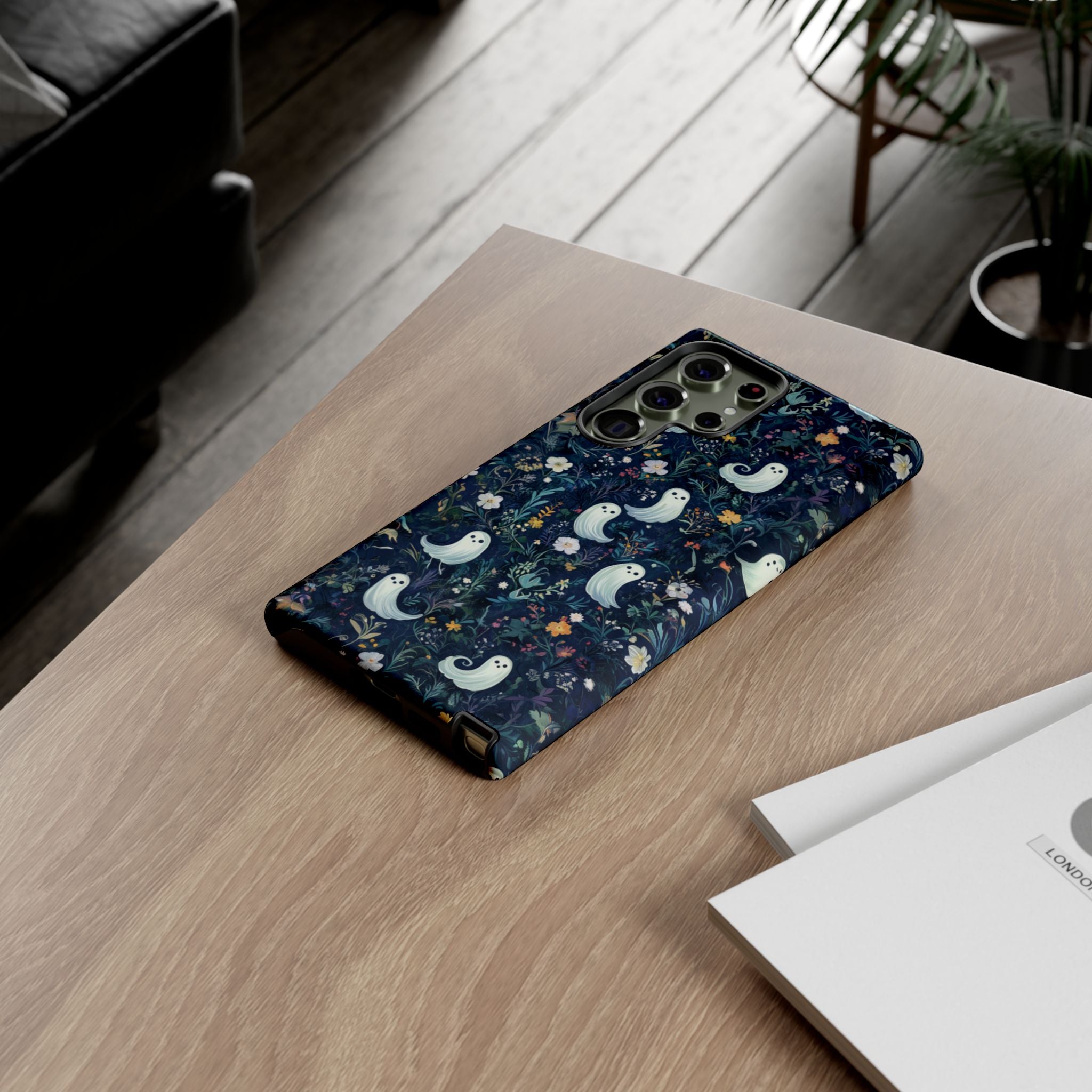 Ghosts and Flowers Cute Samsung Phone Case