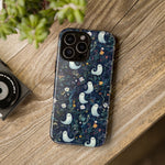 Load image into Gallery viewer, Ghosts &amp; Flowers Cute iPhone Case
