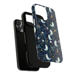Load image into Gallery viewer, Ghosts &amp; Flowers Cute iPhone Case
