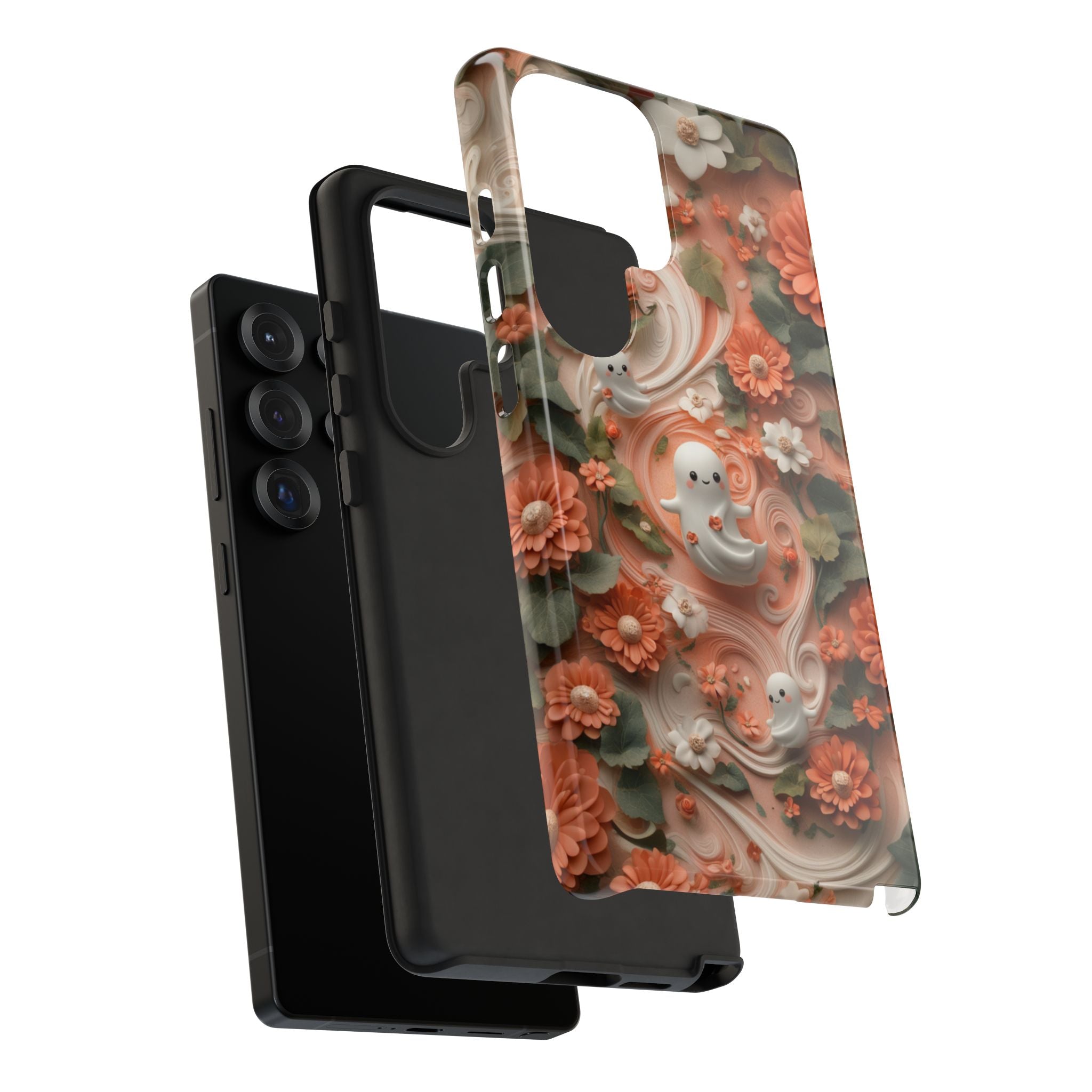 Ghosts and Flowers Cute Samsung Phone Case