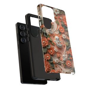 Ghosts and Flowers Cute Samsung Phone Case