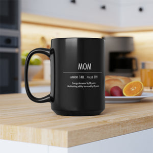 Mom Ceramic Mug 15oz, Gift for Gamers, Nerdy Gift