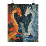 Load image into Gallery viewer, Dragon Wall Art, Fantasy Poster, Fantasy Art Print, Matte Vertical Poster, Gamer Gifts, Fantasy Gifts
